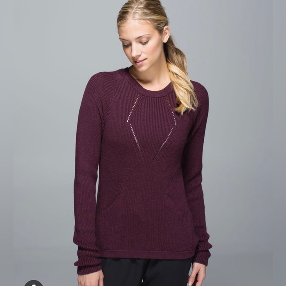 Lululemon “Sweater the Better” sweater in Bordeaux - Picture 2 of 2
